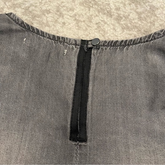 GB Girl size 6X slightly distressed solid gray ruffle dress New w/ tags - Picture 10 of 14